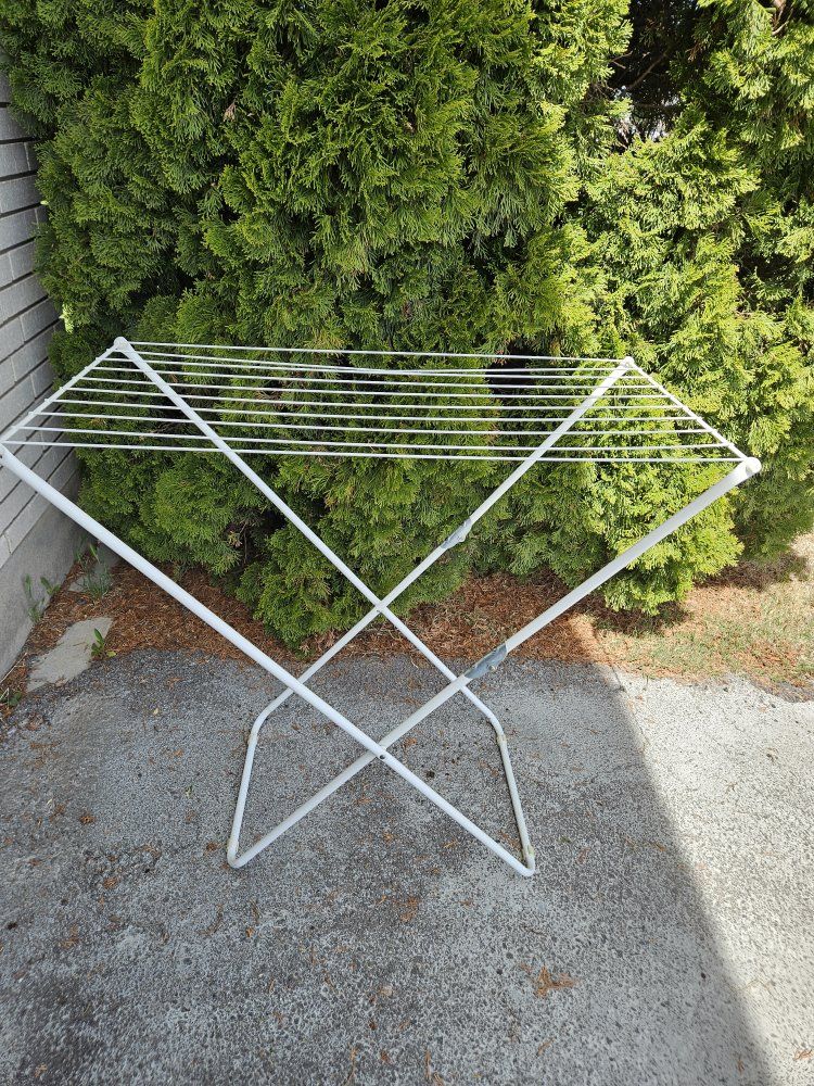 Folding Laundry Drying Rack - White, Collapsible Clothes Dryer