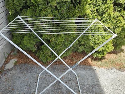 Folding Laundry Drying Rack - White, Collapsible Clothes Dryer