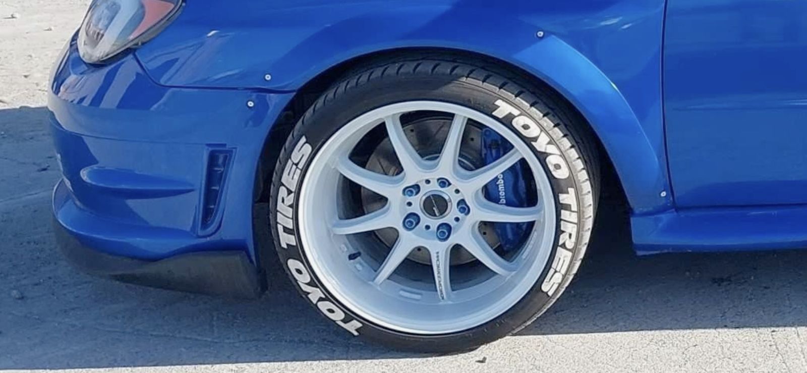 Work Emotion ZR10 with tires, 18X10.5 +12 STI WRX