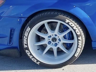 Work Emotion ZR10 with tires, 18X10.5 +12 STI WRX