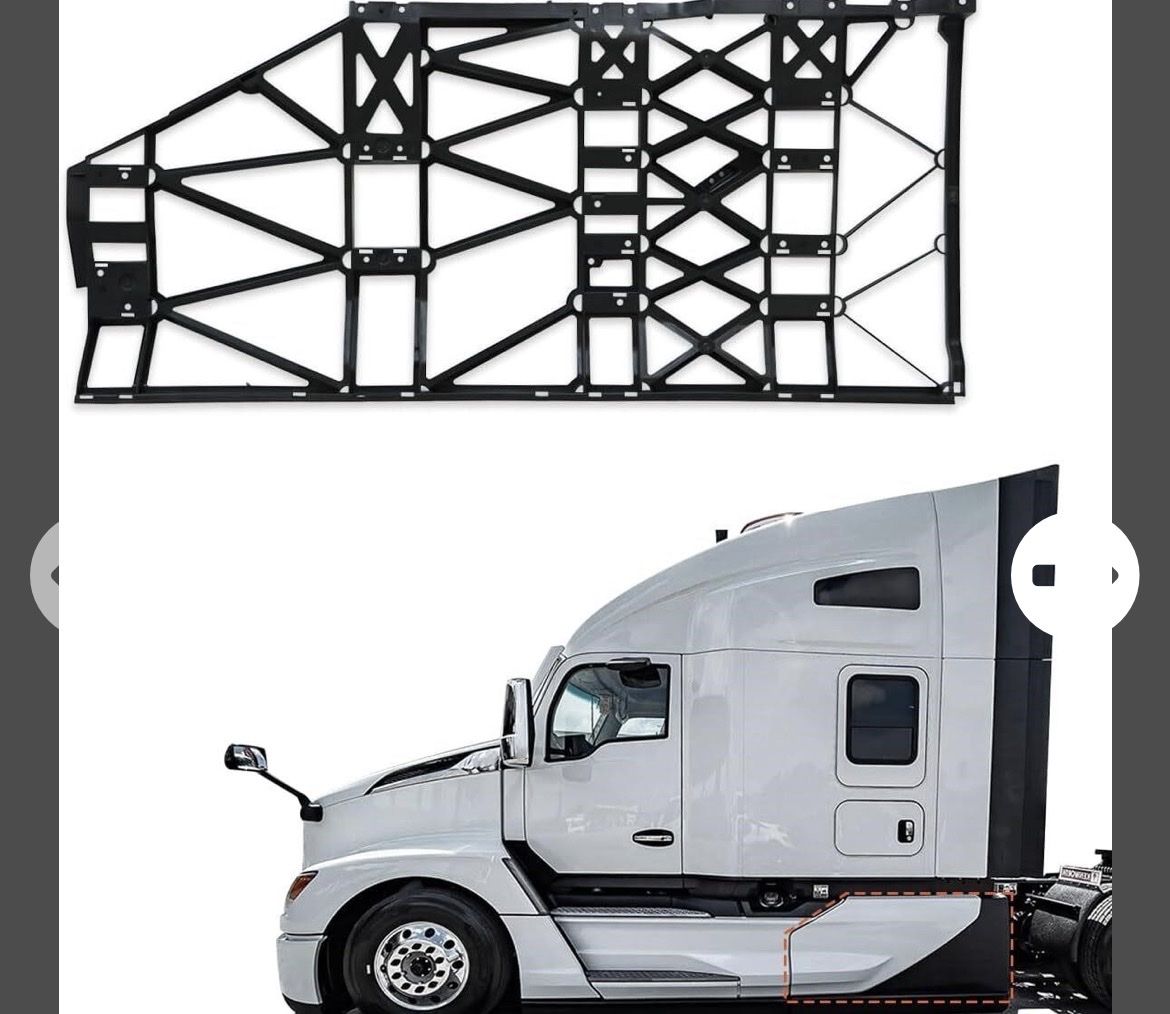 Starlix Rear Left Driver Side Fairing Panel Mounting Bracket for Kenworth T680 Next Generation 2022+ OE Replacement skirt panel