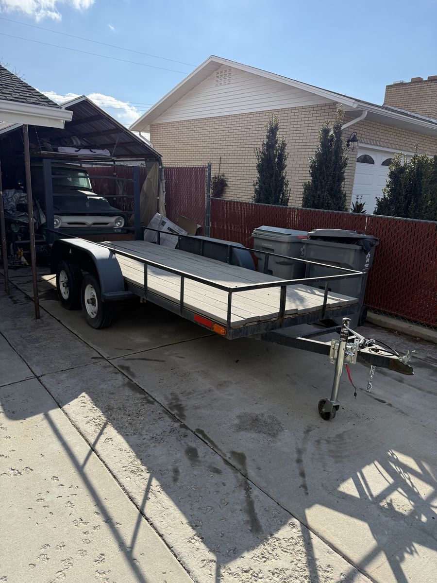 14x5 double axle trailer