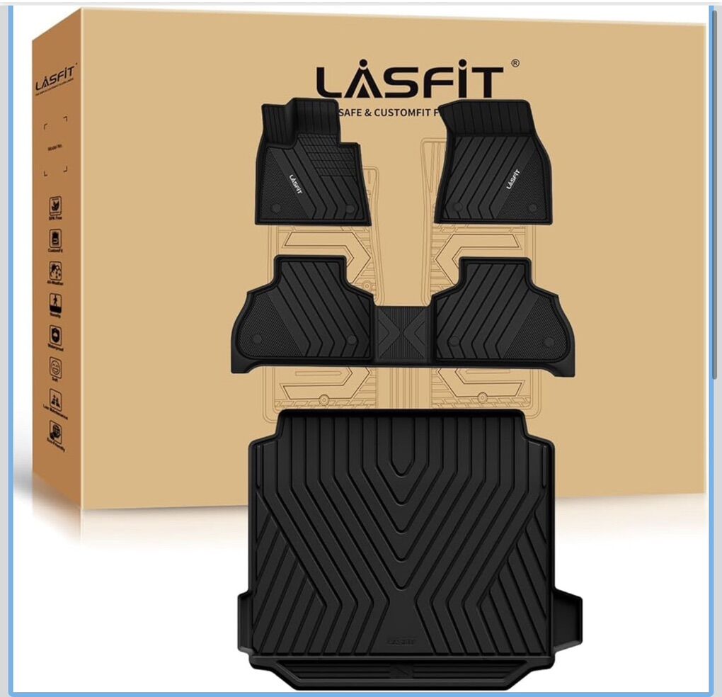 LASFIT Floor Mats&Trunk Mat Fit for BMW X5