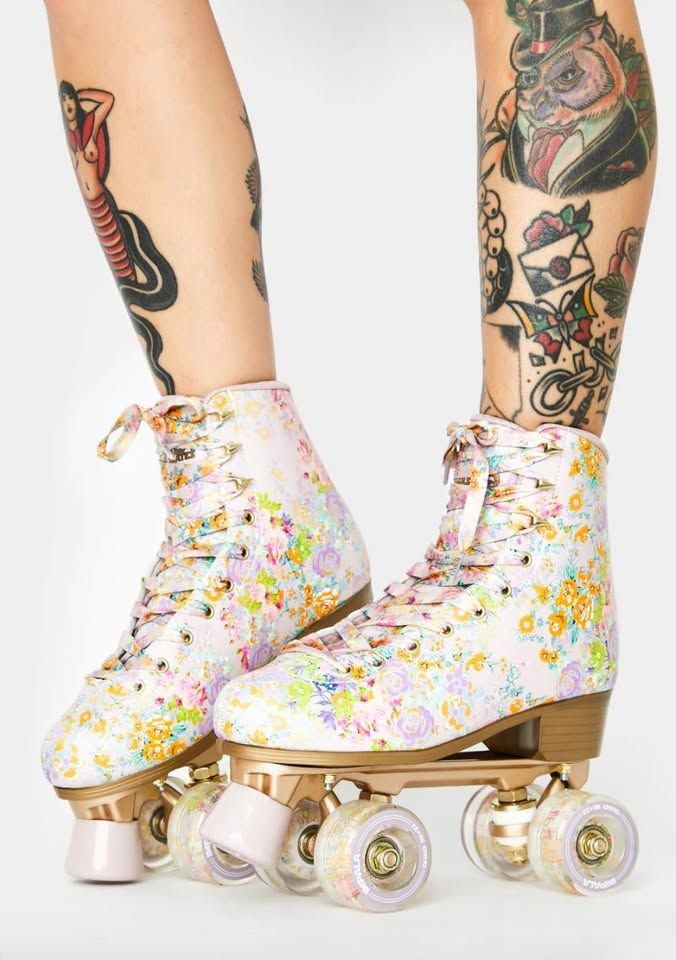 Never Used: Limited Edition Floral Impala Roller Skates Size US 9 EUR 40