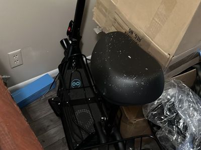 Infinity E-Scooter with Seat & Basket - Black, Used