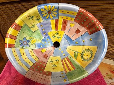 Hand Painted Accent Sink