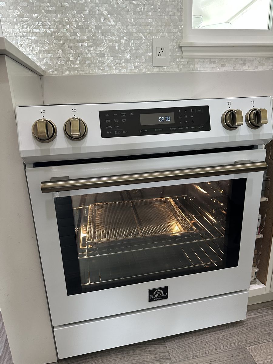 Induction Range With Air Fry And Self Clean- White