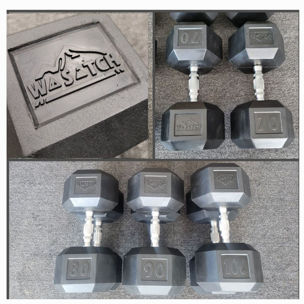 Heavy 70-100lb Dumbbells by Olympus Super Nice!
