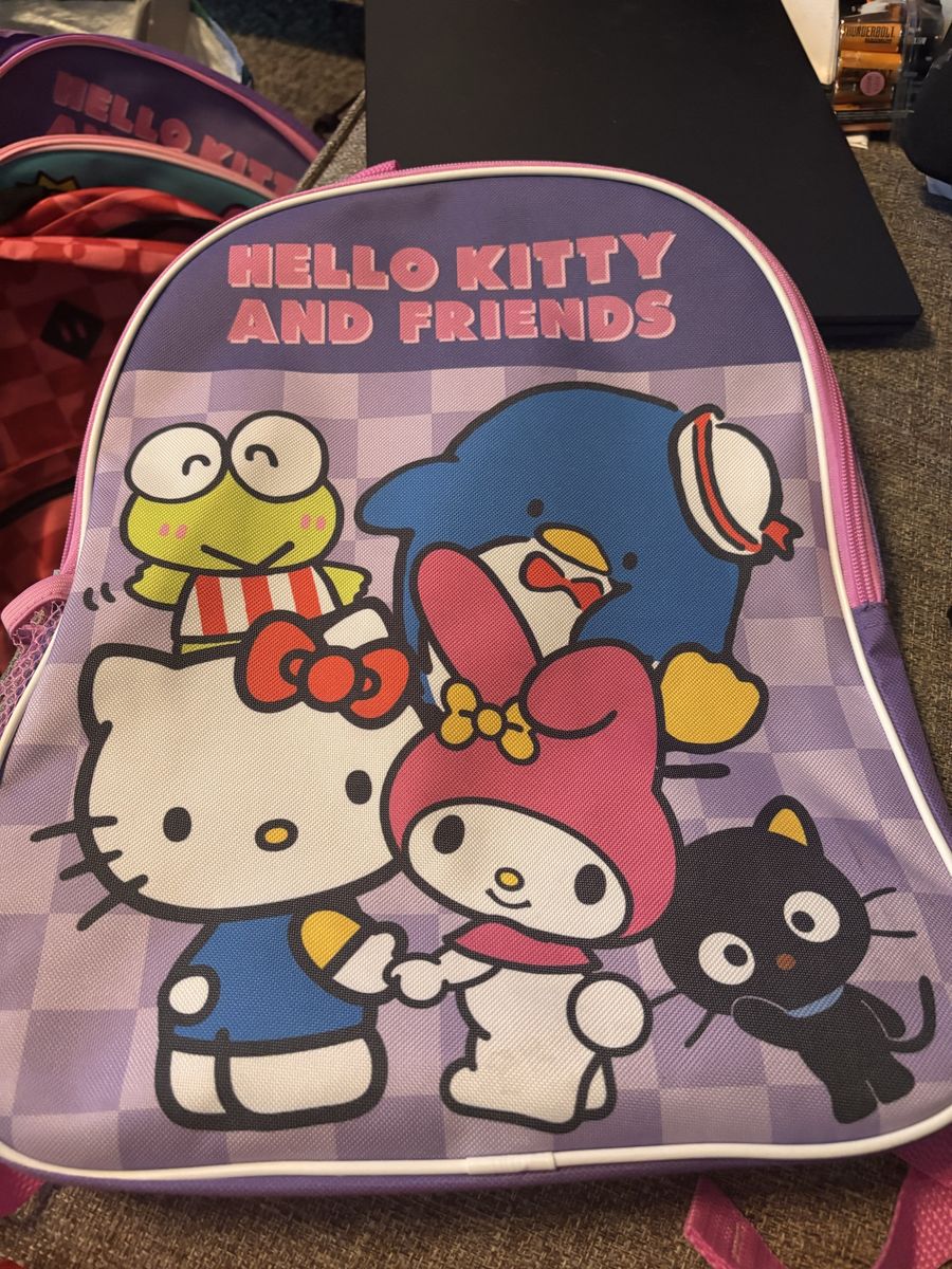 Hello Kitty and FriendsPurple & Pink Kids Backpack School Bag