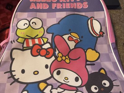 Hello Kitty and FriendsPurple & Pink Kids Backpack School Bag