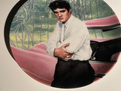 Vintage Elvis Presley Decorative Collector Plate - "Young Elvis" The King Rock and Roll