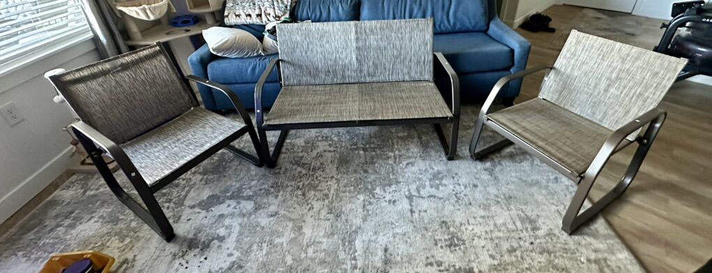 3 Piece Outdoor Patio Conversation Set - Brand New