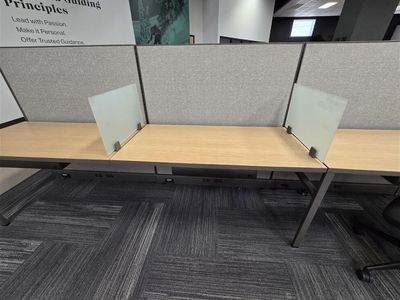 Lightly used cubicles benching workstations task chairs conference tables