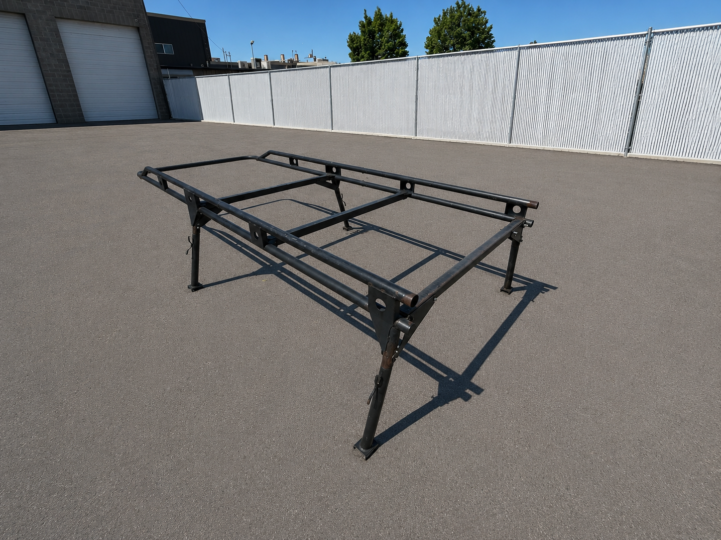 Heavy-Duty Steel Truck Ladder Rack / Contractor Rack – Over-Cab Style