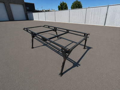 Heavy-Duty Steel Truck Ladder Rack / Contractor Rack – Over-Cab Style