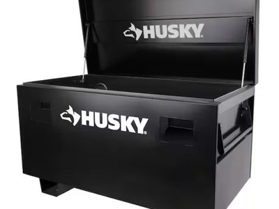 Husky Tool Storage 48 in. W Black Steel Job Site Toolbox