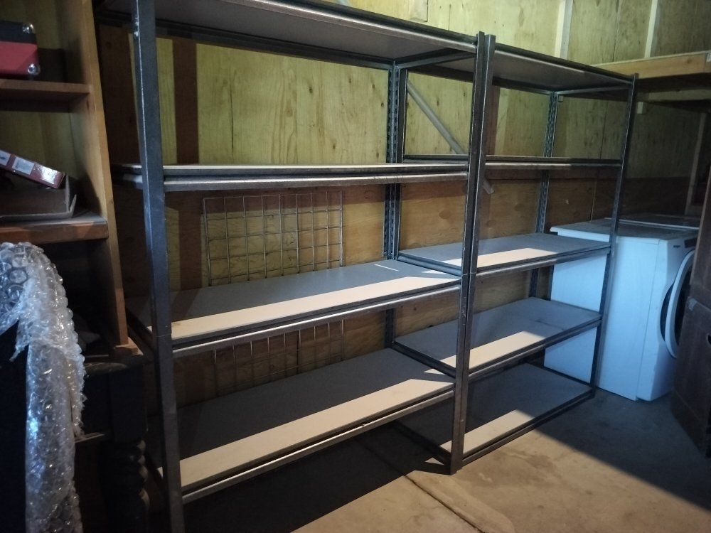 Heavy Duty Steel Garage Shelving Units - Set of Storage Racks