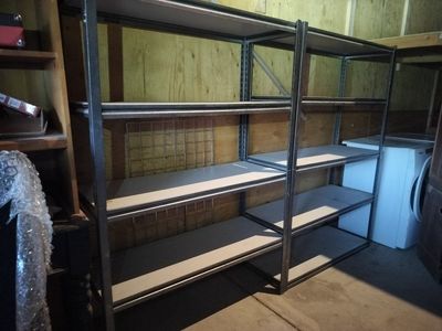 Heavy Duty Steel Garage Shelving Units - Set of Storage Racks