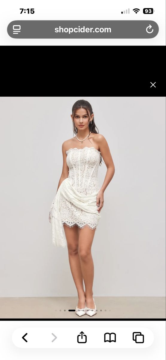 White lace dress