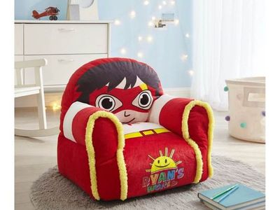 Ryan's World Plush Bean Bag Chair with Sherpa Trim