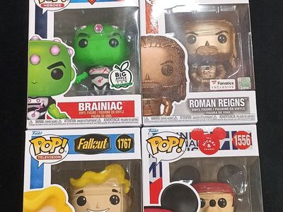 Funko Pop! Vinyl Figures: Bundle of 4. open to negotiate, and Willing to sell separately.