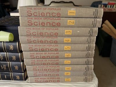 1958 The Book of Popular Science – Complete 10 Volume Vintage Grolier Set $60 cash/venmo in Provo