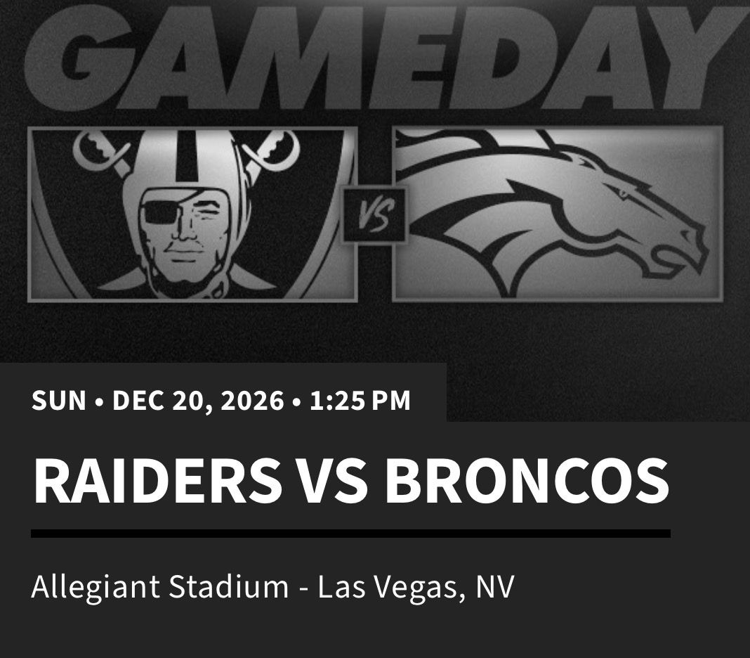 Raiders vs Broncos