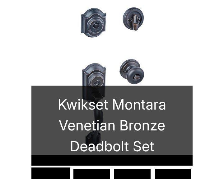4 pc Deadbolt Lock set (NEW)