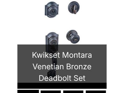 4 pc Deadbolt Lock set (NEW)