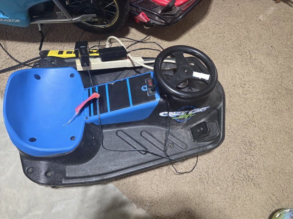 Razor Crazy Cart Shift Electric Drifting Go-Kart Blue/Black