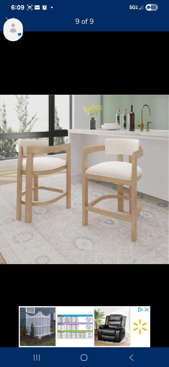 2 26 inch kristopher knight chairs new