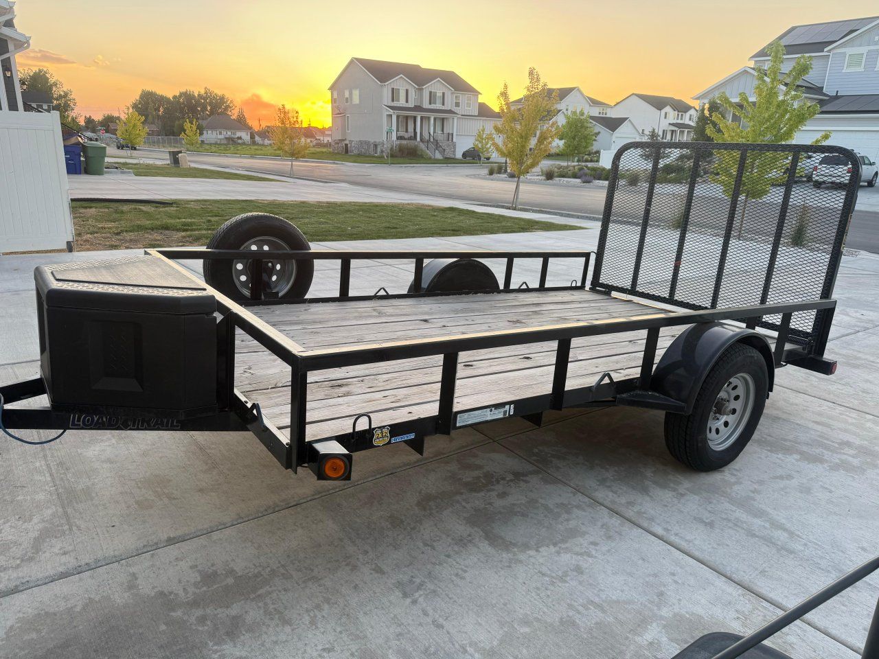 2024 Load Trail Utility Trailer with Ramp & Storage Box - Excellent Condition 12x7 title in hand