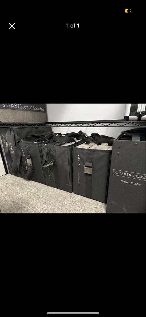 Graber Window Treatment Sample Books & Carrying Cases Set