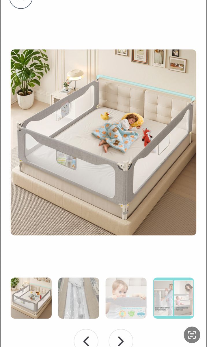 King size bed rails
