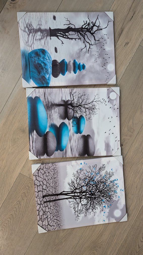 3 Piece Framed Canvas Art