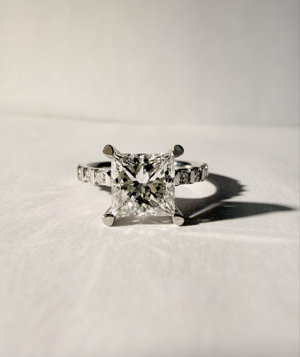 Princess Cut Lab Grown Diamond Ring