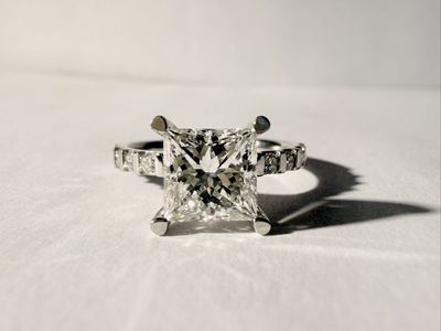 Princess Cut Lab Grown Diamond Ring