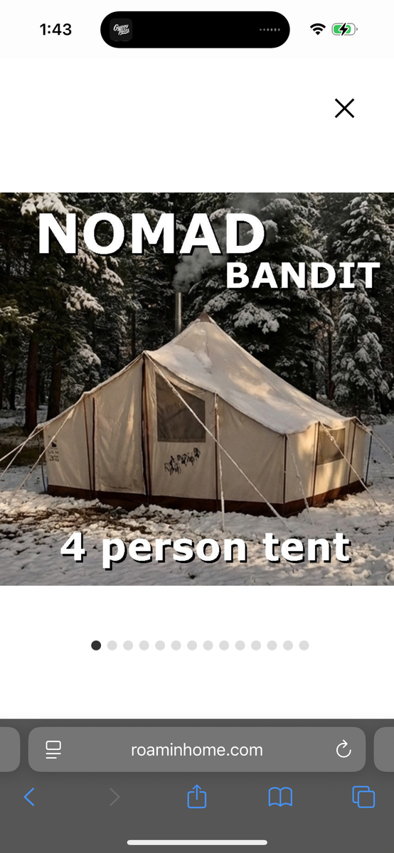 Roaming home nomad wall tent