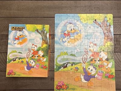 Golden Disney Donald Duck & Nephews 100 Piece Jigsaw Puzzle Vintage Family Fun