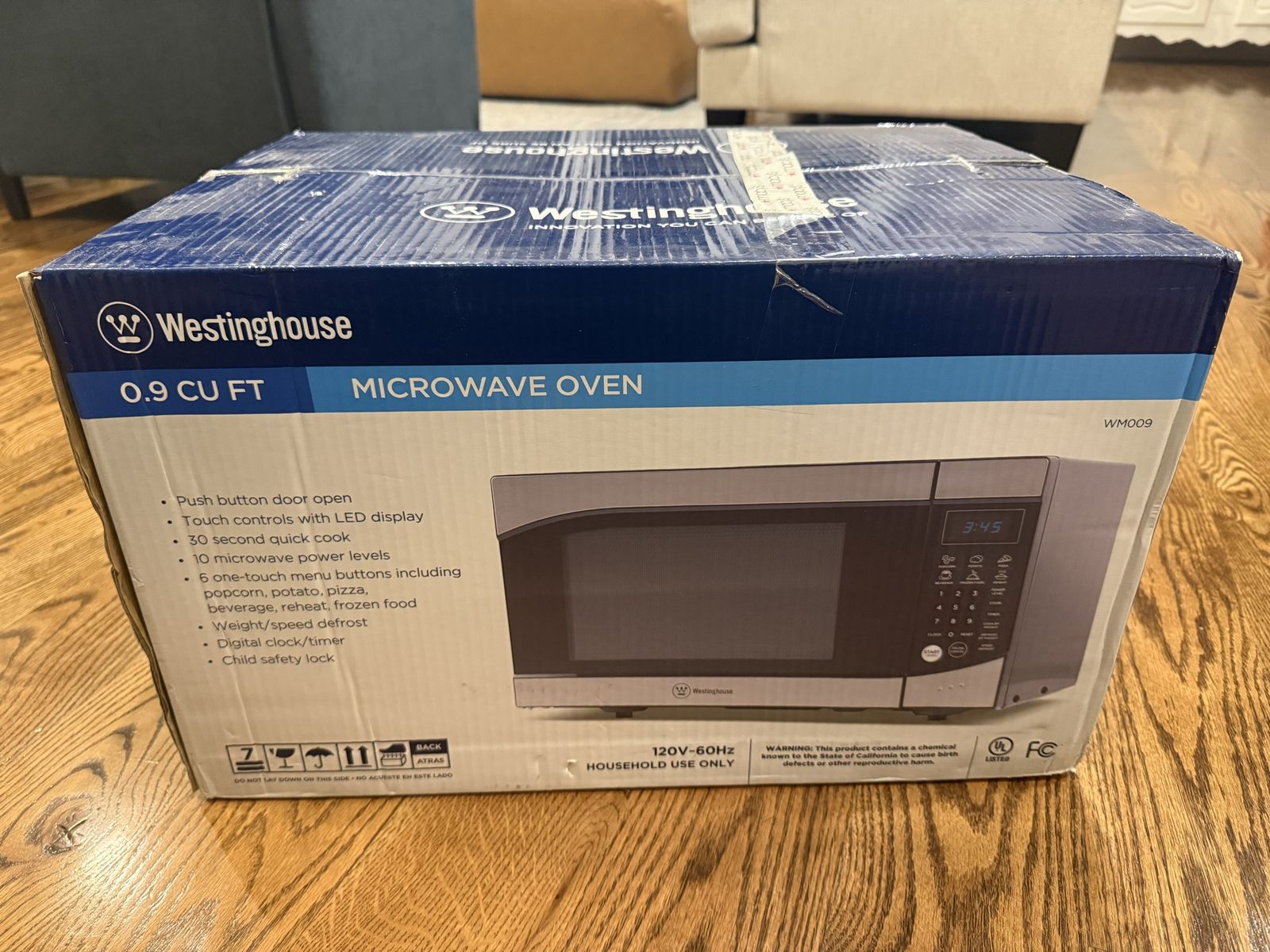 Westinghouse 0.9 Cu Ft Microwave Oven
