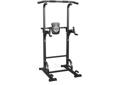 SportsRoyals 5-in-1 Power Tower Workout Station for Pull-ups, Dips, Leg Raises, Inverted Rows, Push-ups