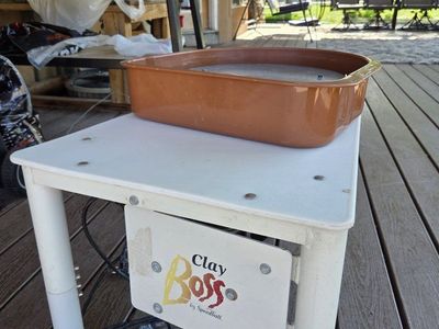 Title: Speedball Clay Boss Pottery Wheel Bundle + Wedging Table & Supplies