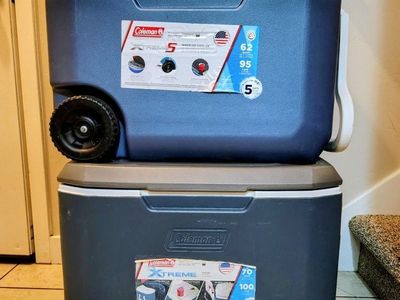 Coleman Xtreme Coolers $55 each CASH