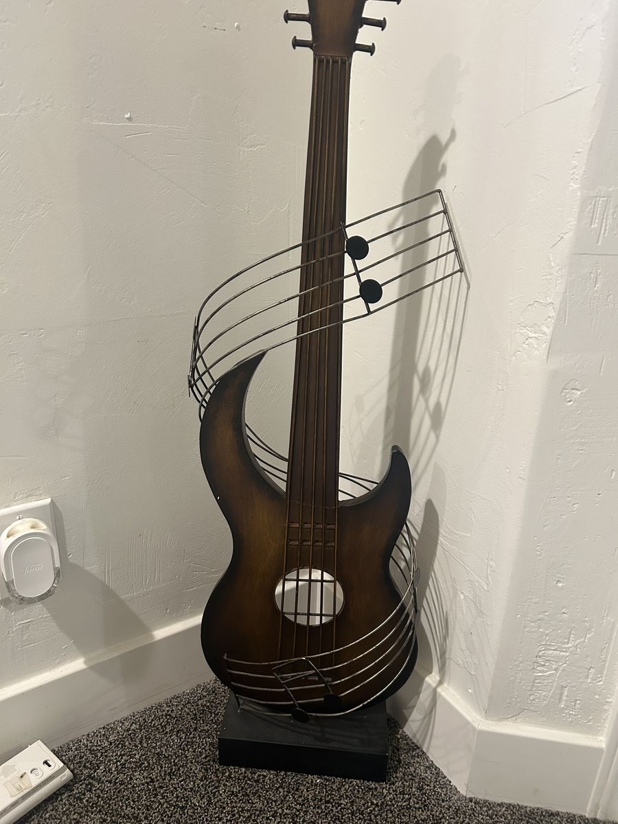 Guitar statue