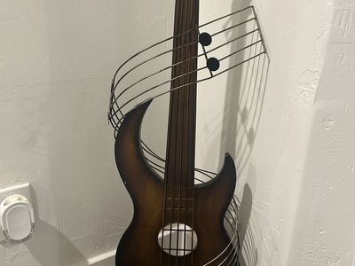Guitar statue