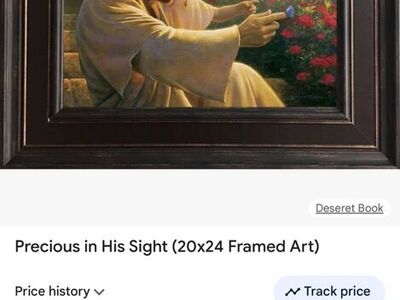 Greg Olson framed print Precious in His sight