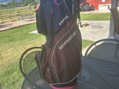 Sun Mountain Women's Golf Cart Bag - Black & Pink 14-Way Divider
