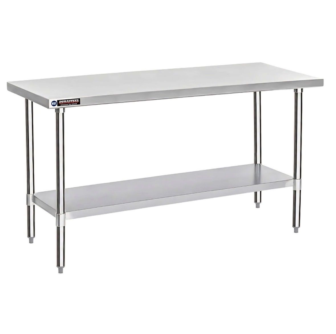 DuraSteel 30x72 Stainless Steel Prep Table - NSF Commercial Kitchen Metal Worktable