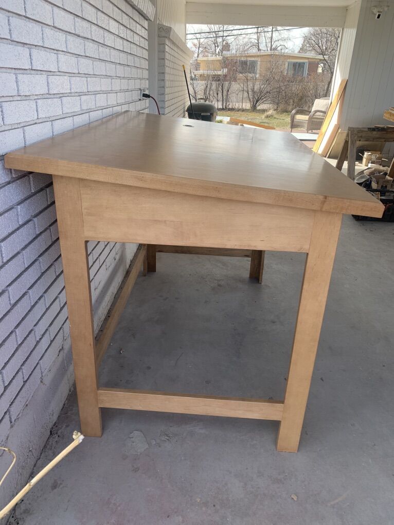 Solid Oak Drafting Table