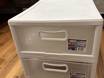 2 Sterilite Stackable Drawer Organizer